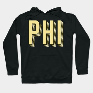 Yellow Phi Sunshine Letter Hoodie